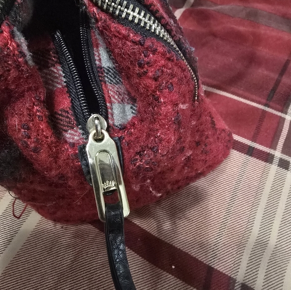 Juicy Couture Red Buffalo Check purse - Picture 3 of 6